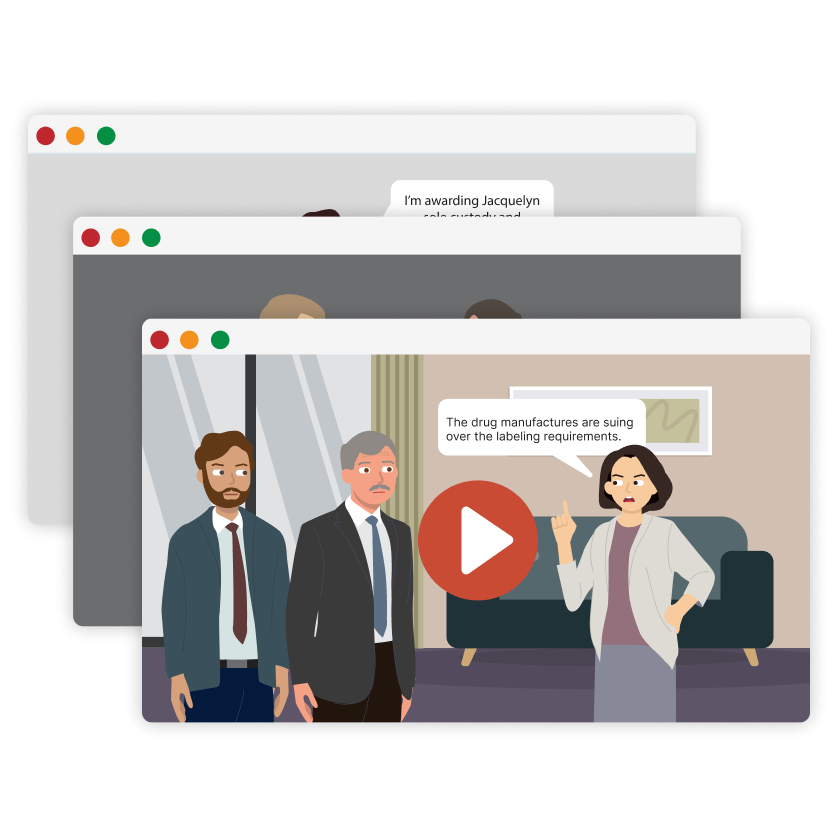 On demand video lessons